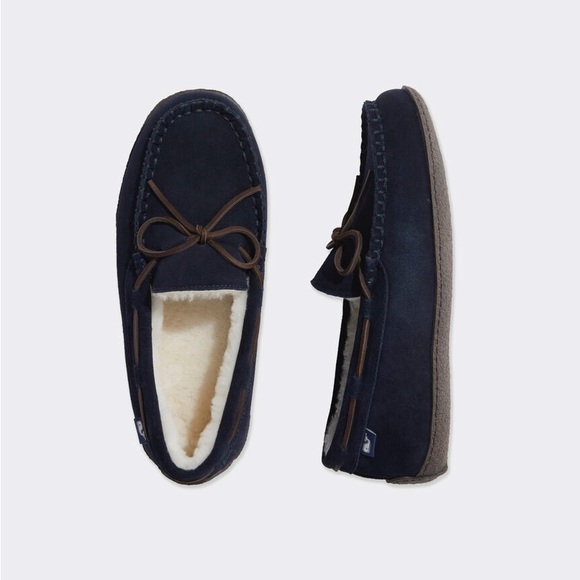 Vineyard Vines Other - Brand New! Vineyard Vines Men’s Suede & Shearling Slippers 10